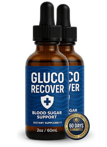 Gluco Recover Official Supplement Bottles